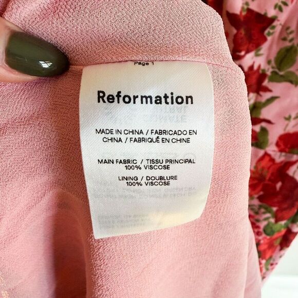 Reformation Juliette Dress in Valeria Size 0 - Picture 8 of 8